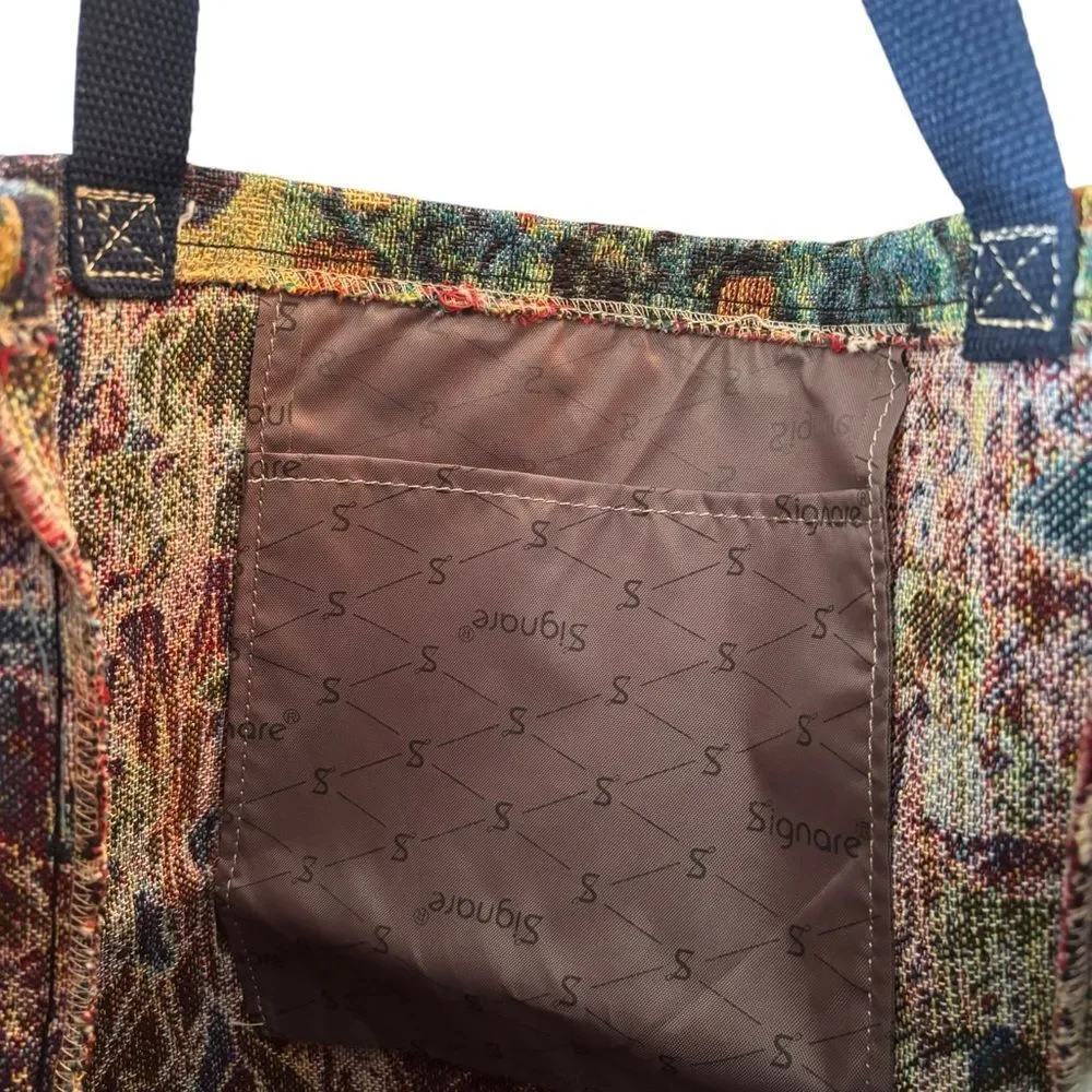 Van Gogh Iris High Quality Foldable Canvas Tote by Signare Tapestry Design.